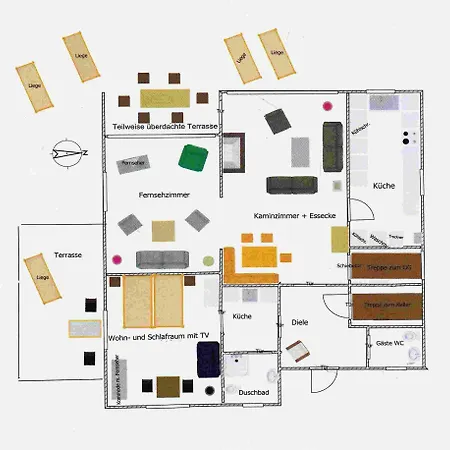 Dom wakacyjny Weisses Duenenhaus Mit Meerblick *