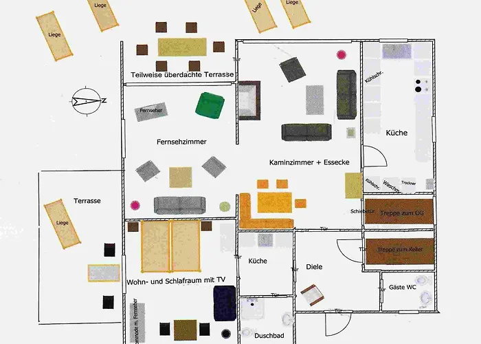 Vakantiehuis Weisses Duenenhaus Mit Meerblick *